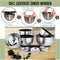 COOCK RVS Mengkommen set met Deksel - Beslagkommen met deksel - Bewaarbak met Rasp - Schaal voor Salades & Mengen - 22 Delige Set 1,5 t/m 5 Liter – Incl. Maatschepjes