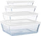 Cook & Freeze Ovenschaal Met Deksel - Set van 4 Stuks - Glas - Pyrex