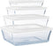 Cook & Freeze Ovenschaal Met Deksel - Set van 8 Stuks - Glas - Pyrex
