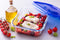 Cook & Go Rechthoekige Schaal Met Deksel - Set van 3 Stuks - Blauw - Pyrex