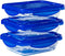 Cook & Go Rechthoekige Schaal Met Deksel - Set van 3 Stuks - Blauw - Pyrex
