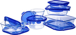 Cook & Go Schaal Met Deksel - Set van 7 Stuks - Glas - Pyrex