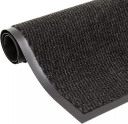 vidaXL - Droogloopmat - rechthoekig - getuft - 60x90 - cm - zwart