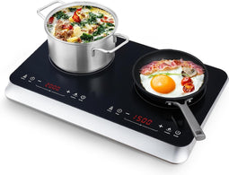 COOKTRON Inductiekookplaat – Dubbele Kookplaat 3500W met Boosterfunctie en Timer