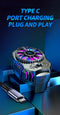 CoolCold G4 - Telefoon Koeler - Phone Cooler - Sminconductor Smartphone Radiator - Zwart - RGB - Breedte 65-85mm