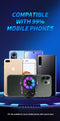 CoolCold G4 - Telefoon Koeler - Phone Cooler - Sminconductor Smartphone Radiator - Zwart - RGB - Breedte 65-85mm