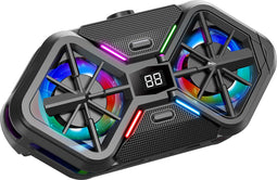CoolCold G6 - Telefoon Koeler - Phone Cooler - Sminconductor Smartphone Radiator - Zwart - RGB - Breedte 72-95mm