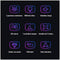 CoolCold Laptop Koeler + Telefoonhouder - 5 Ventilatoren - Laptop Cooling Pad - Laptop Koeler - RGB - Verstelbaar Laptop Standaard - Gaming