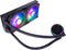 Cooler Master MasterLiquid PL240 Flux AIO waterkoeler - 2 x 120 mm ARGB fans, 240 mm radiator, Intel: 1700 / 1200 / 2066 / 115X / 2011-3 AMD: AM5 / AM4 / AM3(+) / AM2(+) / TR4