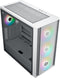 CoolerMaster MasterBox 600 White - Towermodel - ATX, EATX, ITX, micro ATX - geen voeding (ATX) - 2x USB-A - 1x USB-C - wit