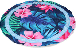 CoolPets Tropical Premium Koelmat Hond - Rond - 60 cm - Anti-slip en Non-flow Coolgel - Bloemen print