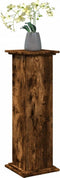 vidaXL - Sokkel - met - opbergruimte - 31x30x90 - cm - bewerkt - hout - gerookt - eiken