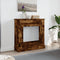 vidaXL - Haardombouw - 90x30x90 - cm - bewerkt - hout - gerookt - eikenkleurig