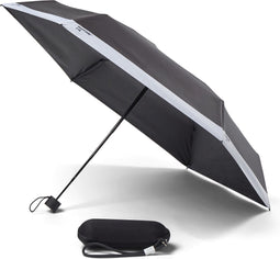 Copenhagen Design - Paraplu Compact in Reistas - Black 419 - Polyester - Zwart