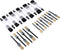 Copenhagen Pro kwastenset - assorti 25-delig - 15 rond - 10 plat