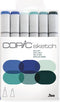 COPIC Marker Sketch 6 Stuks ´Sea & Sky´ - Twinmarker Copic - Professionele Stiften Alcoholbasis - Markers Voor Tekenen En Ontwerpen