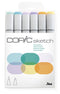 Copic Sketch Marker Set - Pastelkleuren - 6 stuks
