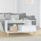 vidaXL - Salontafel - 90x49x45 - cm - bewerkt - hout - wit