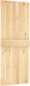 vidaXL - Schuifdeur - met - beslag - 80x210 - cm - massief - grenenhout