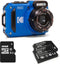Kodak WPZ2 - Compact camera - 4x optische zoom 16MP - Blauw (2e accu + 16GB)