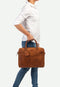 BURKELY Vintage Jack Worker - Laptoptas 13,3 inch - Leer - Cognac