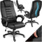 tectake® Bureaustoel - Luxe directiestoel - Ergonomisch - Zwart