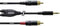 Cordial 1.5 m REAN 3,5 mm connector/ 2 x RCA Y-kabel