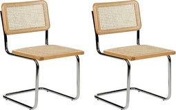 CORDOVA - Eetkamerstoel - Lichtbruin - Rotan