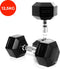 Core Power Rubber Hex Dumbbells - 12,5 kg (per paar)