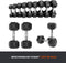 Core Power Rubber Hex Dumbbells - 12,5 kg (per paar)