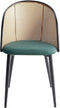 CORNELL - Eetkamerstoel set van 2 - Groen - IJzer