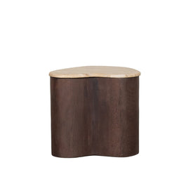 Corner Table Davi Travertin 40x30x45 cm
