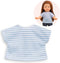Corolle Ma Corolle kleding Striped T-Shirt - Grey 36 cm