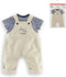 Corolle Mon Grand Poupon Tuinbroek Ecru en T-shirt, 36cm