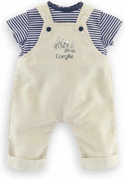 Corolle Mon Premier Poupon Tuinbroek Ecru en T-shirt, 30cm