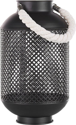 CORON - Lantaarn - Zwart - Metaal