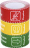 Coroplast 1466 SDR 217111 Vloermarkeringstape Rood, Geel, Groen (l x b) 25 m x 60 mm 3 stuk(s)