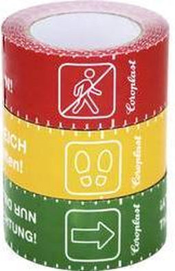 Coroplast 1466 SDR 217522 Vloermarkeringstape Geel (l x b) 25 m x 60 mm 1 stuk(s)