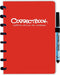 Correctbook - A5 - Gelijnd - Rood - Uitwisbaar / herbruikbaar / whiteboard notitieboek