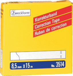 Correctietape Zweckform 3514 8.5mmx15m 2regels