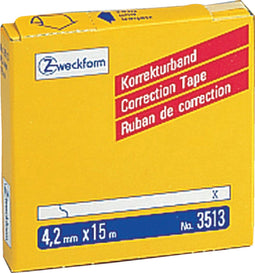 Correctietape Zweckform wit permanent 4,2mmx15m
