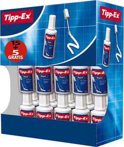 Correctievloeistof Tipp-ex Rapid 20ml foam 15+5 gratis