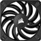 Corsair AF120 SLIM - Ventilatorhuis - 120 mm - 1200 rpm - 4-pin - zwart