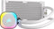 CORSAIR iCUE LINK H100i RGB White - Vloeistof-koelsysteem - afmeting radiator: 240 mm - voor Intel LGA 1700, 1200, 115x, 2066, 2011-3, 2011 - AMD AM5, AM4 - 2x QX120 RGB fans - 1x iCUE LINK System Hub - aluminium, koper - wit
