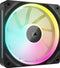 Corsair iCUE LINK LX140 RGB 140mm PWM Black - Ventilatorhuis 84.7 cfm - 350 - 2000 rpm - 10 - 36 dBA - 18 RGB LED's - Stattic Pressure PWM Control - zwart
