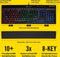 Corsair K55 RGB Pro - Gaming Toetsenbord - Membraam toetsen - Qwerty Zwart