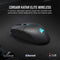 Corsair Katar Elite - Draadloze Gaming Muis - Optisch - 26.000 DPI - Zwart