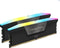Corsair Vengeance RGB - Geheugen - DDR5 - 64 GB: 2 x 16 GB - 288-PIN - 5600 MHz / PC5-44800 - CL40 - 1.25V - Intel XMP 3.0 - On-die ECC - ARGB iCUE - zwart