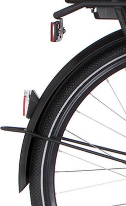 Cortina Spatbord achter 28 E-U1 black matt