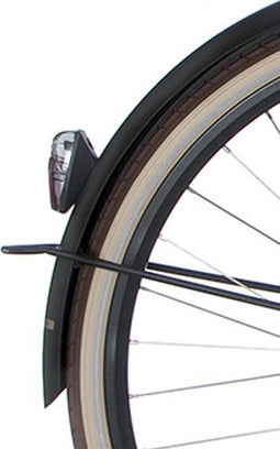 Cortina Spatbord achter 28 U4 jet black matt nd